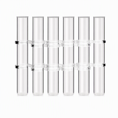 ⏰ Clear Glass Test Tube Vase Set – Minimalist Style & Floral Charm 🧪💐