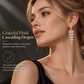 ⏰ Micro Pave Zircon Fan-Shaped Skirt Earrings – Elegant & Sparkling ✨🩵👂