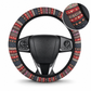 ⏰Universal 38cm Ringless Silk Steering Wheel Cover Printed Breathable Car Wheel Protector for All Seasons✨🚗