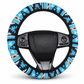 ⏰Universal 38cm Ringless Silk Steering Wheel Cover Printed Breathable Car Wheel Protector for All Seasons✨🚗