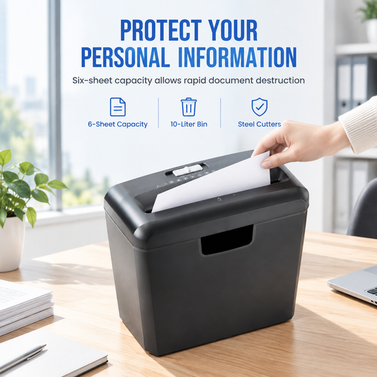 🖨️ Mini Electric Paper Shredder – Compact & Convenient for Home and Office ✨