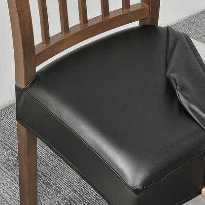 🪑 PU Leather Chair Seat Cover: Waterproof, Stretch Fit, Non-Slip, Easy Clean