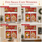 🎄 Christmas Kitchen Curtains Set – Festive & Cozy Holiday Decor ❤️✨