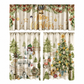 🎄 Christmas Kitchen Curtains Set – Festive & Cozy Holiday Decor ❤️✨