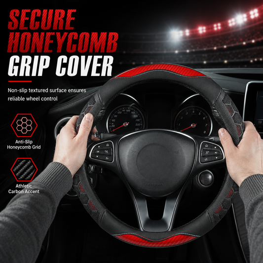 🚗⚽ Universal Non-Slip Car Steering Wheel Cover – Sporty Soccer Style ✨