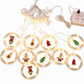 ⏰LED Christmas Icicle String Lights USB Powered Star and Christmas Tree Ring Hanging Lights for Holiday Window Decoration