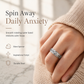 ✨ Silver Titanium Spinner Ring – "God Is Within Her" engraving ✨