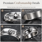 ✨ Silver Titanium Spinner Ring – "God Is Within Her" engraving ✨