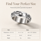 ✨ Silver Titanium Spinner Ring – "God Is Within Her" engraving ✨