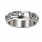 ✨ Silver Titanium Spinner Ring – "God Is Within Her" engraving ✨