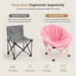 🏕️ Oversized Folding Camping Moon Chair – Extra Comfort & Sturdy Support ✨🪑