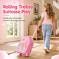 ✨ Kids’ Pretend Makeup Vanity Suitcase – Transformable, Rolling, Safe 🩷