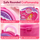 ✨ Kids’ Pretend Makeup Vanity Suitcase – Transformable, Rolling, Safe 🩷