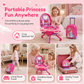 ✨ Kids’ Pretend Makeup Vanity Suitcase – Transformable, Rolling, Safe 🩷