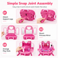 ✨ Kids’ Pretend Makeup Vanity Suitcase – Transformable, Rolling, Safe 🩷