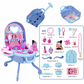 ✨ Kids’ Pretend Makeup Vanity Suitcase – Transformable, Rolling, Safe 🩷