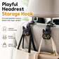 ⏰Car Headrest Hook: Cat Design, Heavy-Duty Bag Hanger, Universal Fit, No Tools