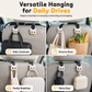 ⏰Car Headrest Hook: Cat Design, Heavy-Duty Bag Hanger, Universal Fit, No Tools
