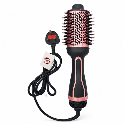 💇‍♀️ Multi-Functional Hair Dryer Brush – Straighten, Curl & Style ✨🌸