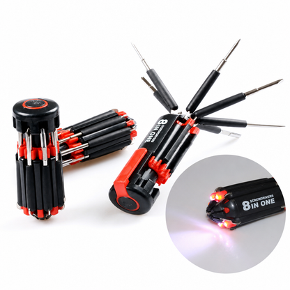 🔦 LED Multi-Bit Screwdriver | 6-in-1 & 8-in-1 Options