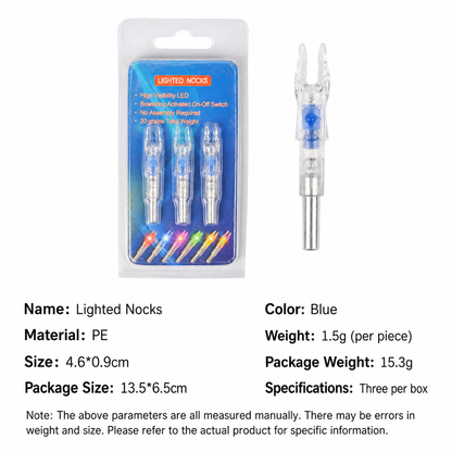 🏹 Automatic LED Lighted Arrow Nock – Bright, Smart & Easy to Use ✨