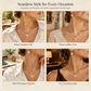✨ 18K Gold Plated Evil Eye Heart Necklace & Earrings Jewelry Set