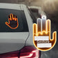 Mittelfinger-Geste-Autolicht