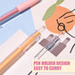Gebrauchsmesser und Stift mit Cartoon-Muster